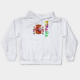 Espana (Spain) Coat of Arms Design Kids Hoodie